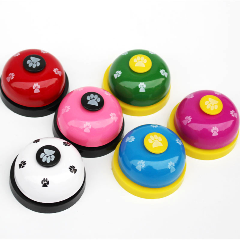 Mascota llamada comedor Bell gato perro entrenador pedidos Bell perro sonido juguete en stock al por mayor