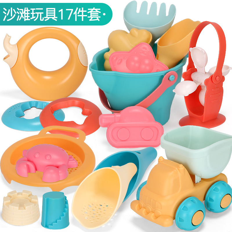 부드러운 고무 비치 장난감 (17 개) 0.87kg