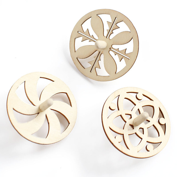 Wooden spinning top
