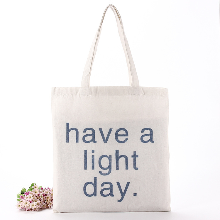 工厂接单可印刷LOGO棉布手提袋现货帆布袋批发布袋印刷广告袋