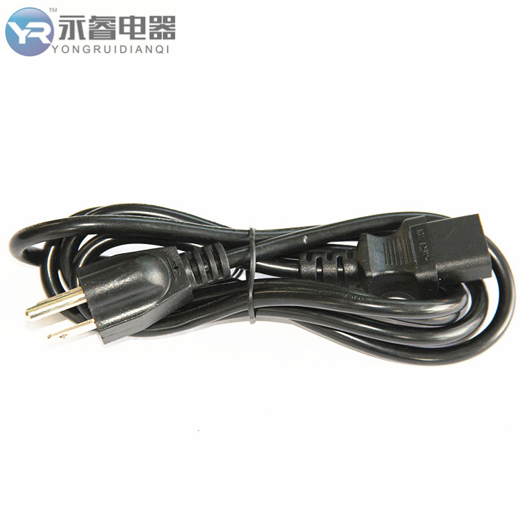 永睿生产美国认证 三芯电线 灯具充电器插头线电源线 无氧铜电线