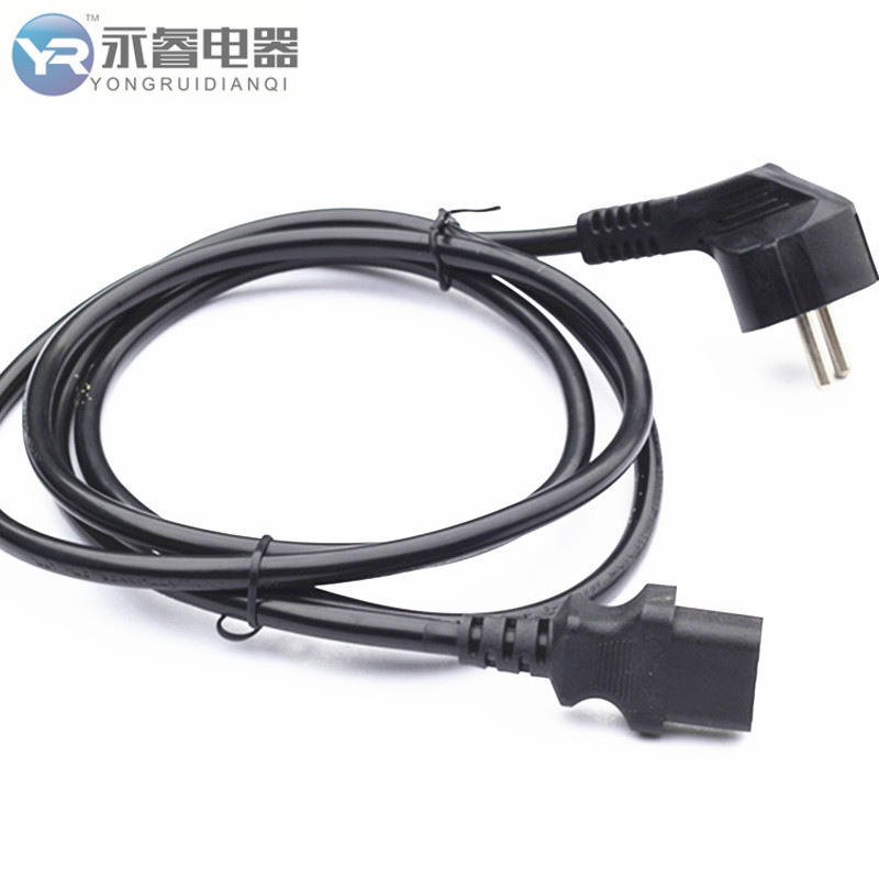 永睿生产电线 欧标插头线 电脑主机电源线 两芯电源线 监控电源线