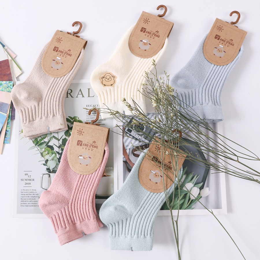 solid color cotton children‘s socks children‘s socks mesh color breathable low-cut children‘s low-cut socks students‘ socks spring and autumn children‘s socks wholesale