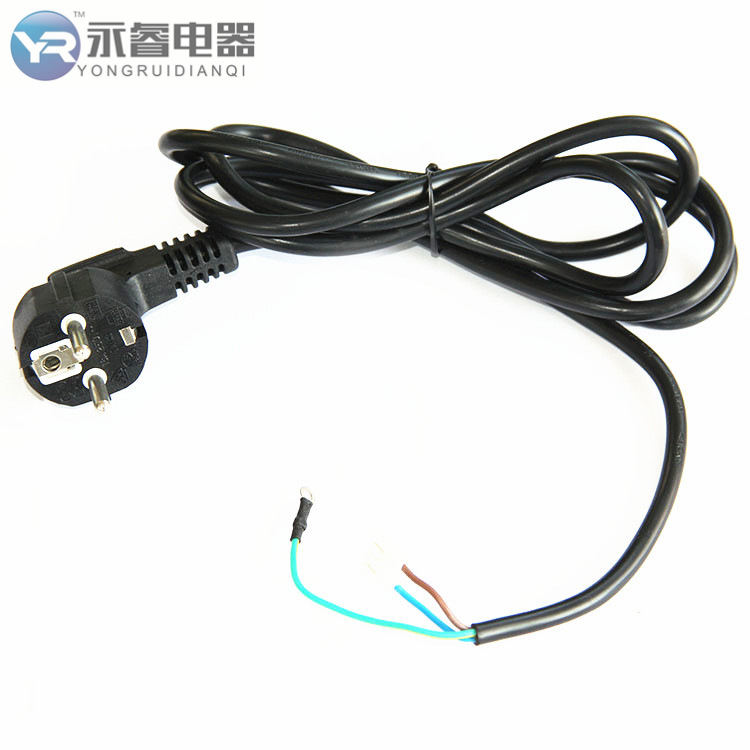 永睿电源线 欧标三插插头线 低烟无卤线 电源线国标3C认证无氧铜