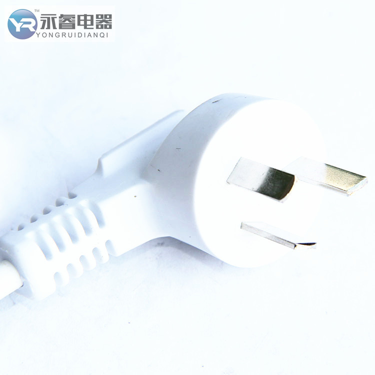 永睿国标电源线 3芯插头线 国标三插电线 英标三插转c19电源线