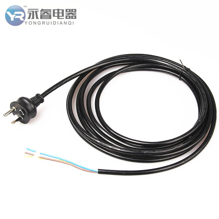 生产电线 澳大利亚SAA认证电源线插头 澳大利亚标准插头电源线