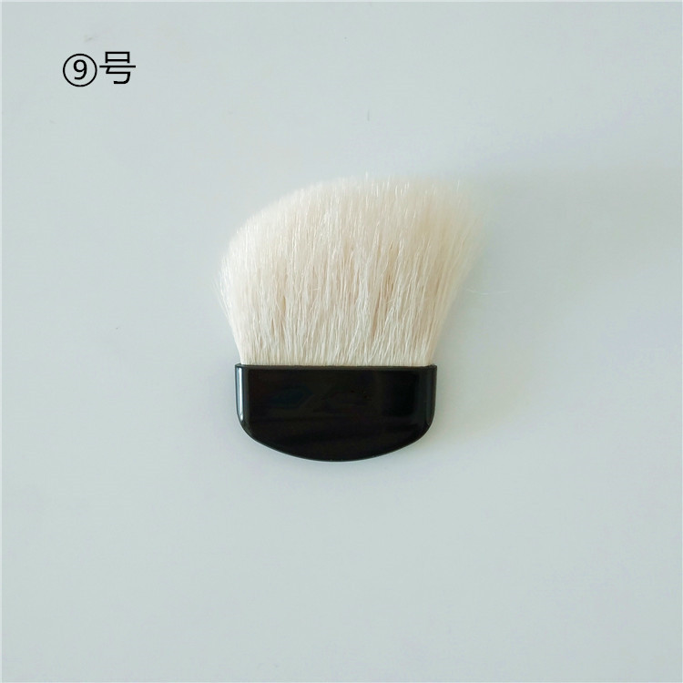 Cepillo plano mini cepillo de contorno cepillo suelto cepillo de reparación rubor cepillo afterbrush caja de polvo en caja cepillo de maquillaje