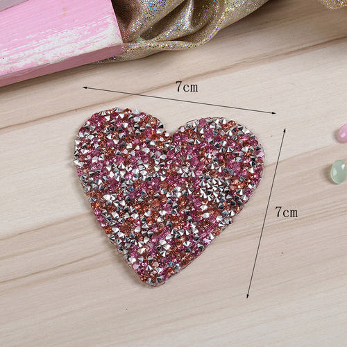 Pastel love resin random diamond glue net hot diamond picture rhinestone hot picture luggage clothes decoration hot diamond hot picture