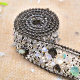 Factory 2.5cm crushed stone drill chain clothing belt upper decoration hot drill belt accessories rhinestone back glue stick drill net drill