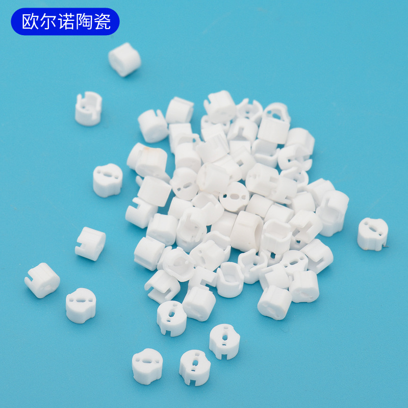 供应电器电子陶瓷座 工业纺织95瓷99瓷 绝缘氧化铝异型陶瓷件