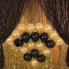 Black golden latex balloon, decorations, new collection