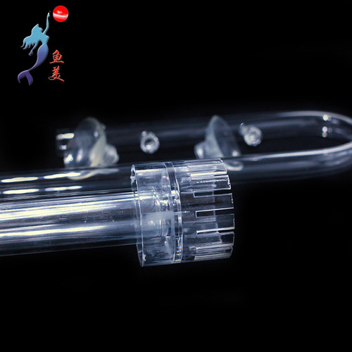 Aquarium glass intake and outlet for oil film, intake trumpet, outlet for lotus, aquatic plant fish tank glass intake and outlet