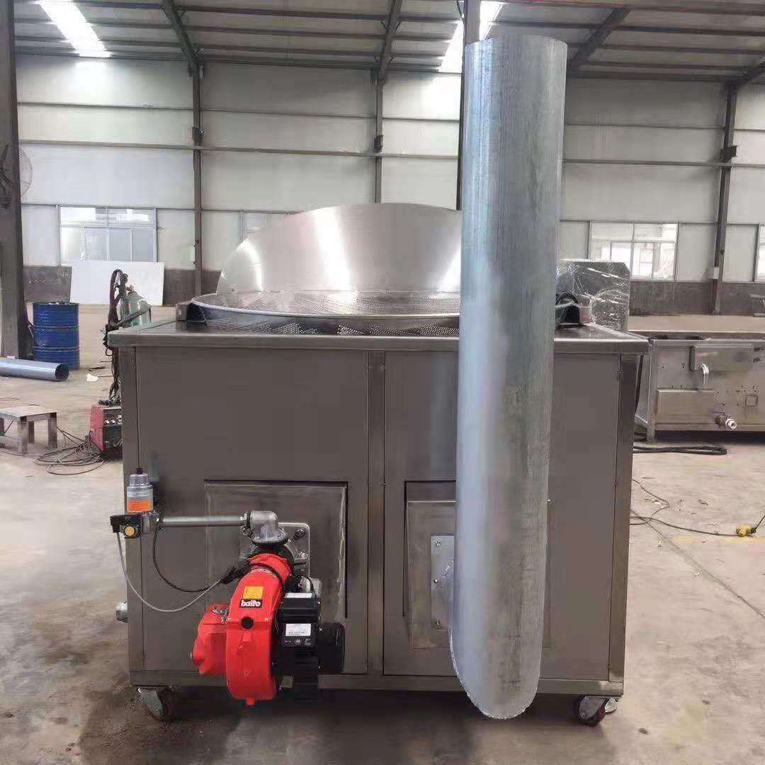 2019年新款主推腐竹卷油炸流水线 电加热油炸锅 加工玉米设备