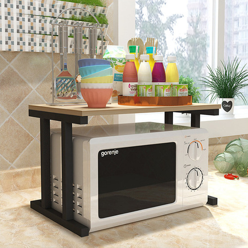 Simple Kitchen Shelf Single Microwave Rack Kitchen Storage Shelf Double Spice Rack Oven Rack