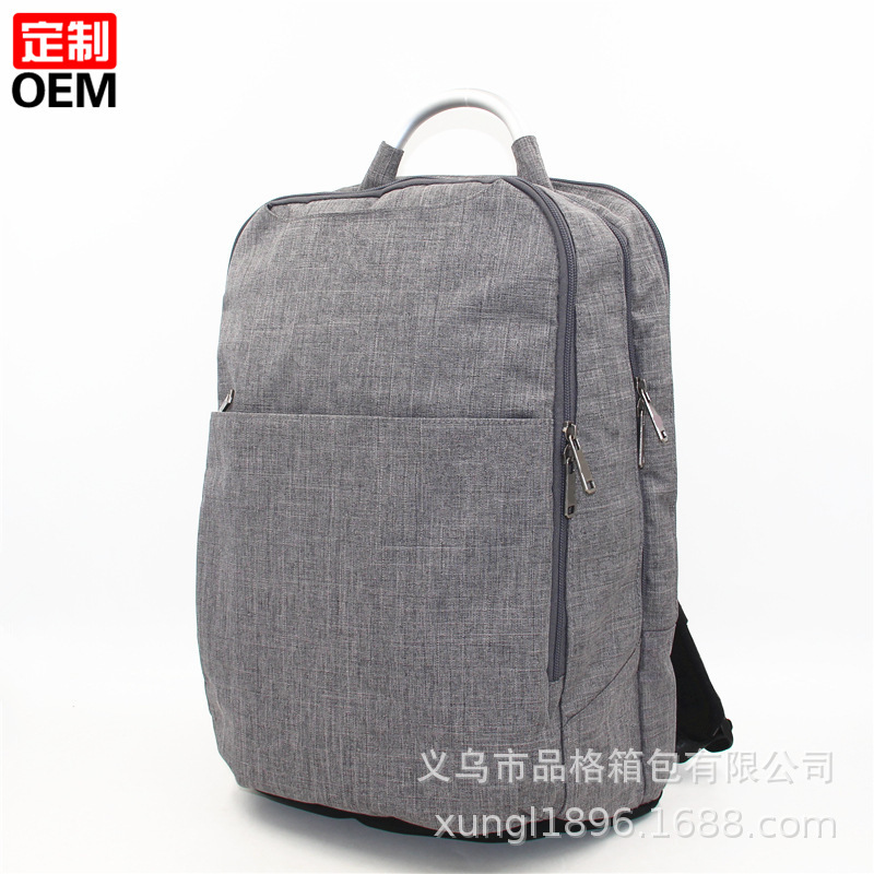 Processing and Customization of New Casual Backpack Charging Backpack Computer Bag Simple USB Anti-Theft Travel Backpack