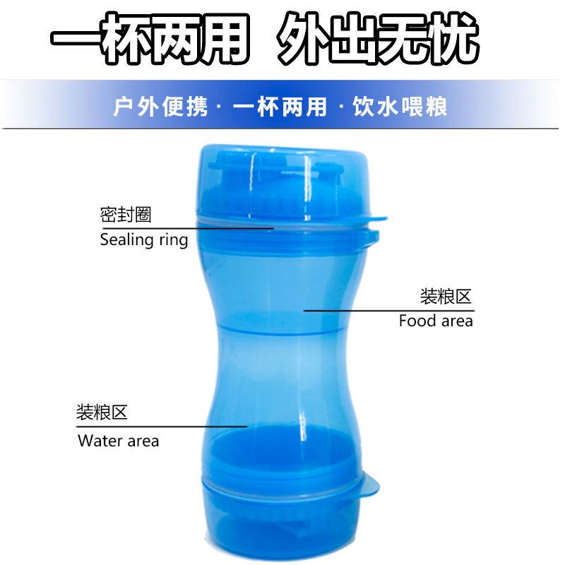 Taza de agua personalizada para mascotas Taza de grano para gatos Taza de agua portátil Taza de agua para perros Taza de alimentación