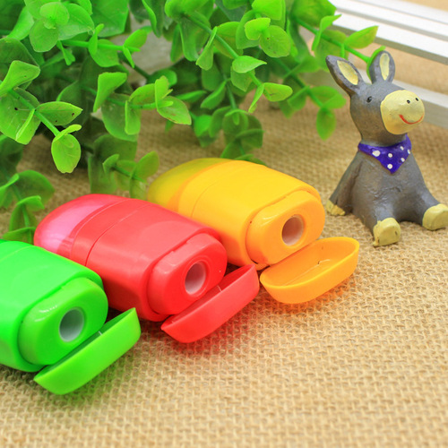 708 Creative Cartoon Student Stationery Pencil Sharpener Eraser Combination Set Dual-Purpose Pencil Sharpener Gift Wholesale