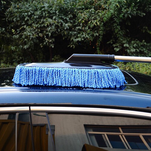 Car wash broom brush soft hair dust removal sweep ash wipe car supplies set duster car cleaning tools