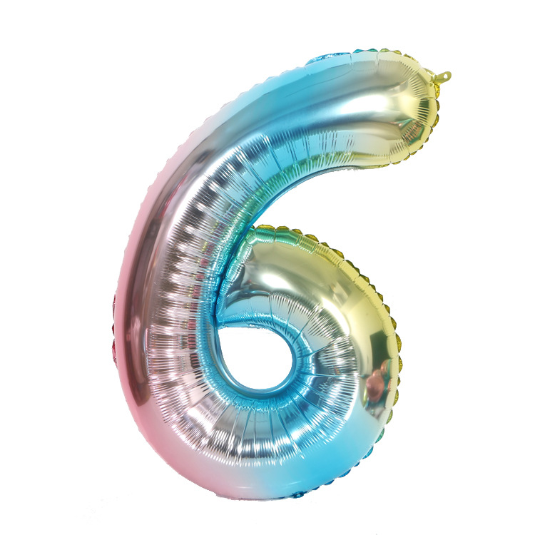 [Hengyue] globo decorativo para Sala de bodas, globo con números grandes de 32 pulgadas, decoración para fiesta de banquete de cumpleaños