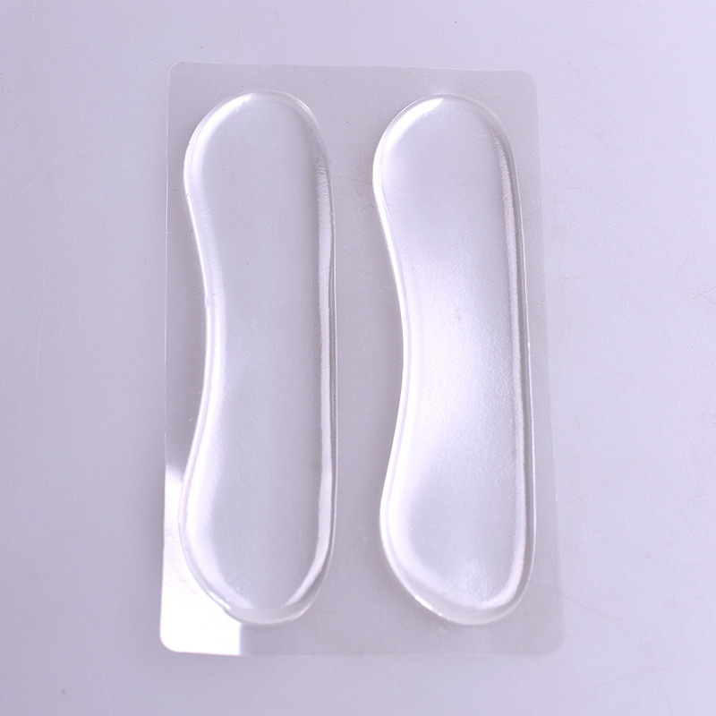 (Tapa dura) Pegatinas de talón de silicona transparente de una sola tira