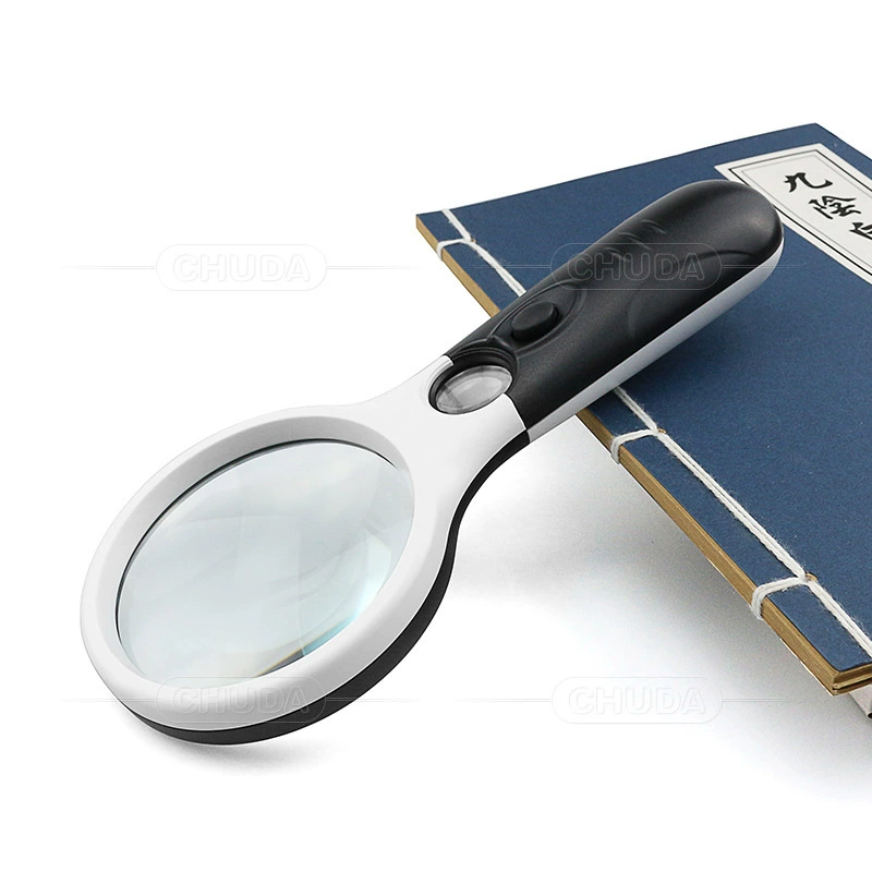 Светодиодная Портативная Лупа 10X 20X Оптическая лупа для чтения для пожилых людей портативная Портативная Лупа 6902ABCD