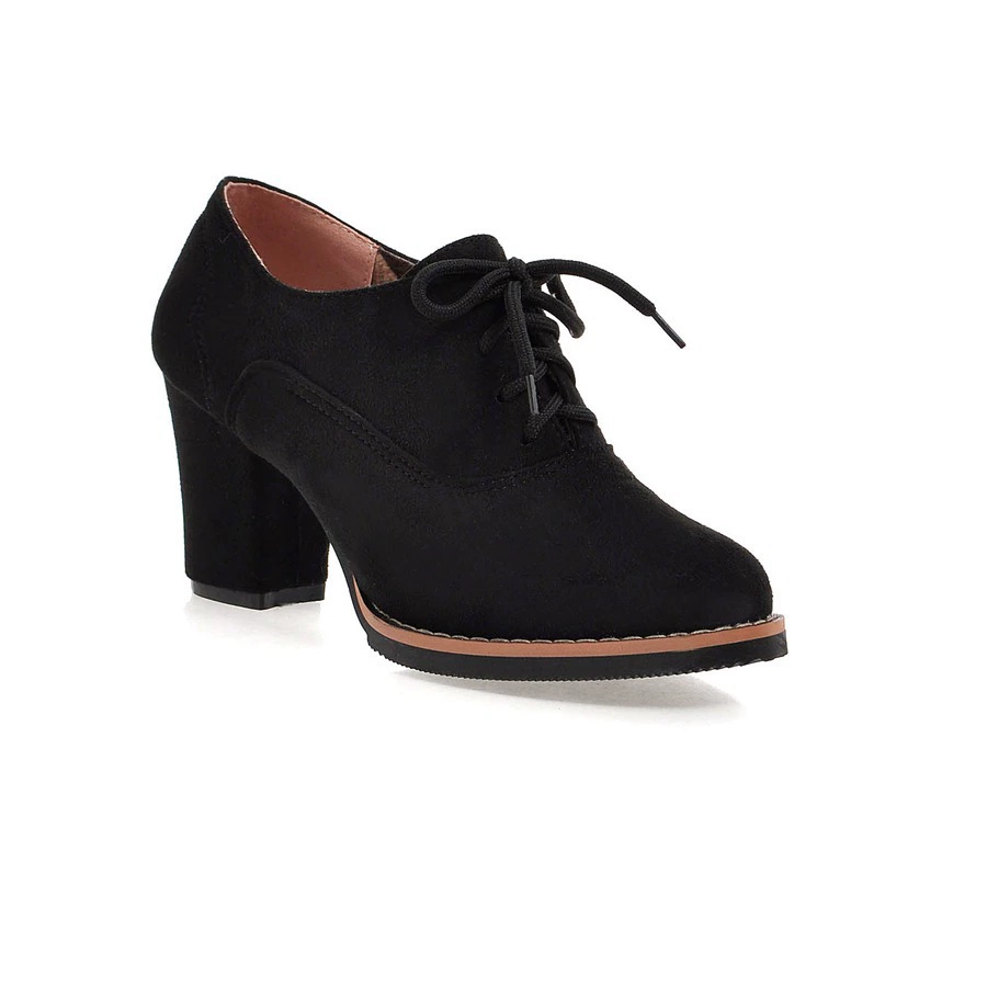 Трансграничная Внешняя торговля, женская обувь больших размеров 40414243, короткие сапоги, женские сапоги на шнуровке спереди, одиночные сапоги на массивном каблуке и высоком каблуке, зимние сапоги на флисовой подкладке