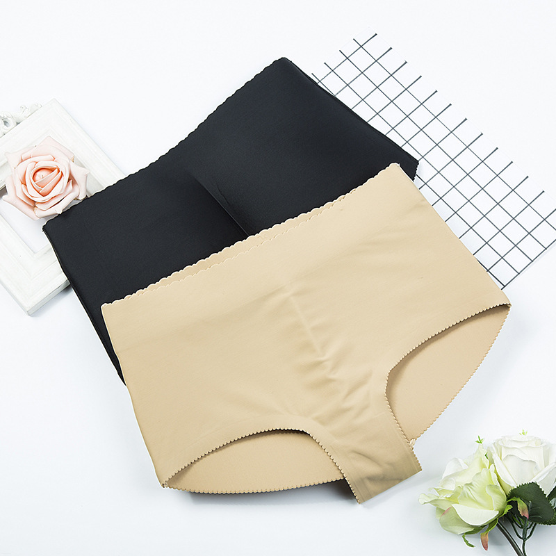 Women's Peach Hip Underwear Mid-Waist Hip Pants Fake Ass Body Shaping Full Hip Body Beauty Underwear Sexy Hip Briefs