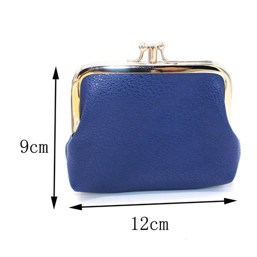 New Double Layer PU Coin Purse Women's Short Wallet Small Fresh Candy Color Coin Bag Wholesale