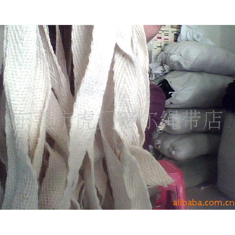 厂家批发服装服饰辅料编织腰带 三股三股扭白色编织 素色包心绳