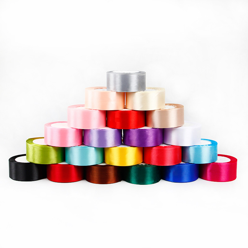 4.0cm丝带纯色DIY手工蝴蝶结缎带鲜花包装花店包装材料蛋糕丝带