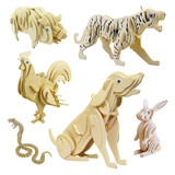 Деревянная реалистичная головоломка, игрушка, DIY, 3D