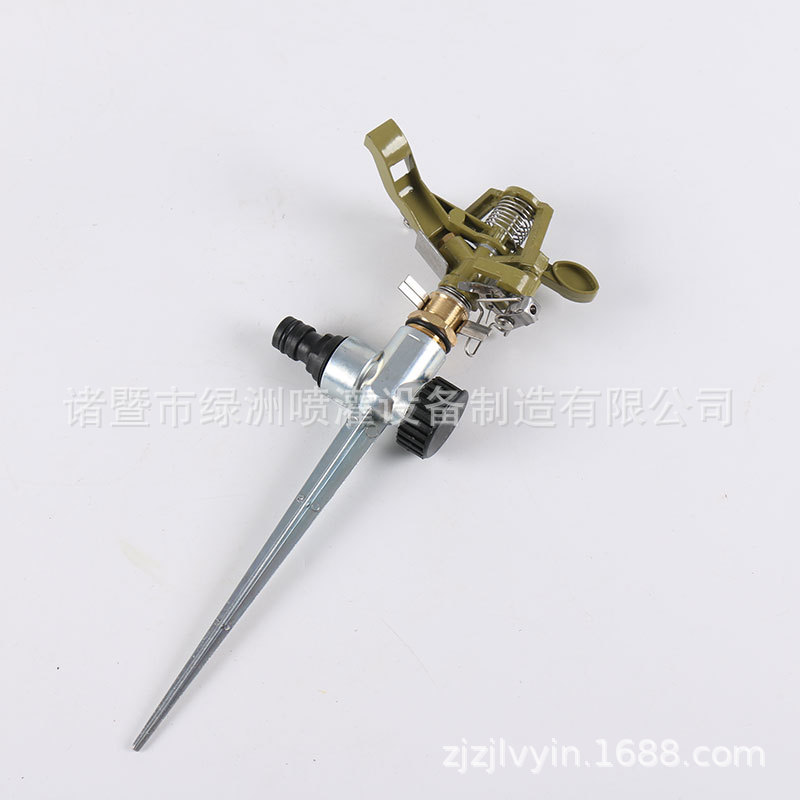 锌合金可调旋转灌溉喷头+地插 LZ6005+LZ1001-A