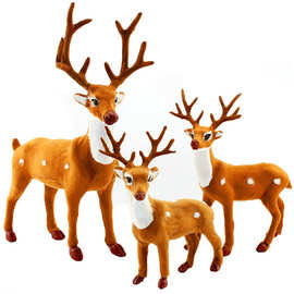 圣诞鹿梅花鹿 圣诞雪橇鹿  圣诞装饰摆设 圣诞节玩具用品圣诞摆件