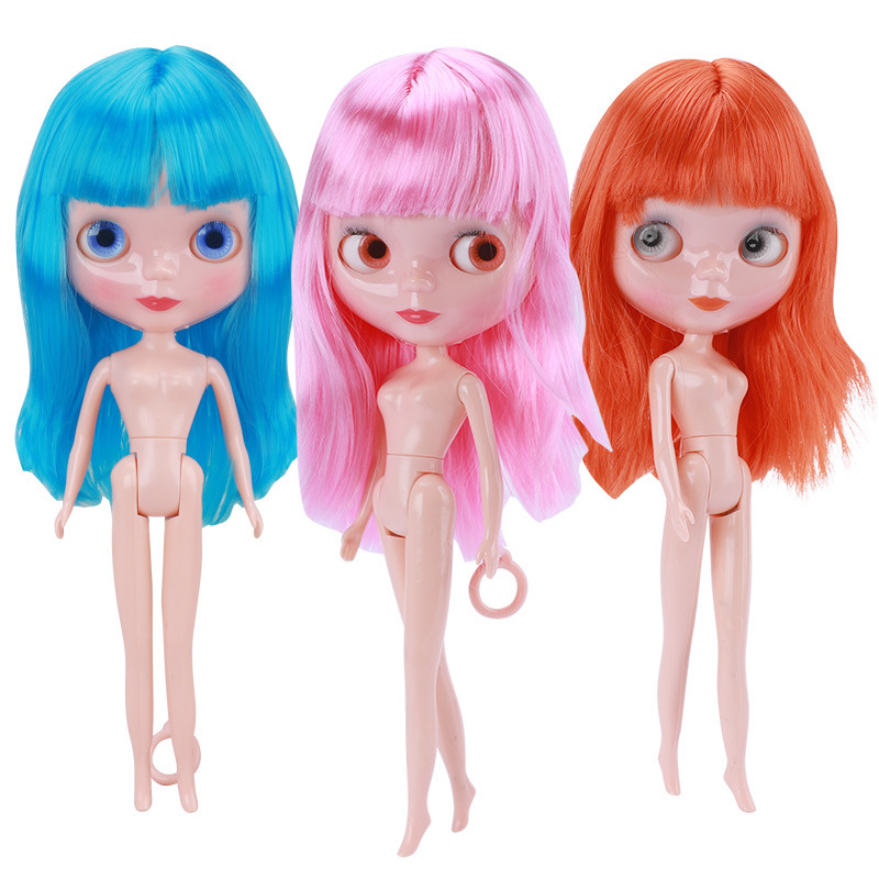 Little Barbie doll big-eyed girl doll modified nude doll doll accessories bjd Girl Toy Little Barbie doll big-eyed girl doll modified nude doll doll accessories bjd Girl Toy