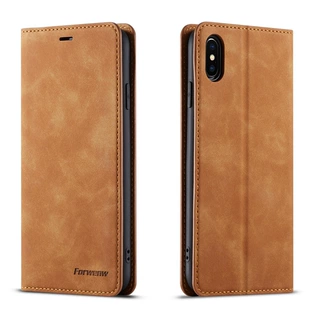适用iPhone XR梦幻复古纹商务手机套品苹果X翻盖插卡支架款保护套