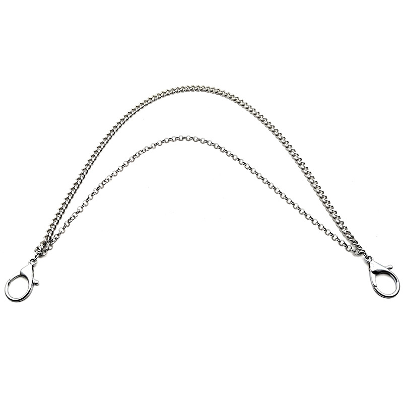 2019 nueva correa de estilo punk de acero inoxidable pantalones de múltiples capas Cadena de hip hop no convencional Hip Hop Cadena de cintura para hombres y mujeres