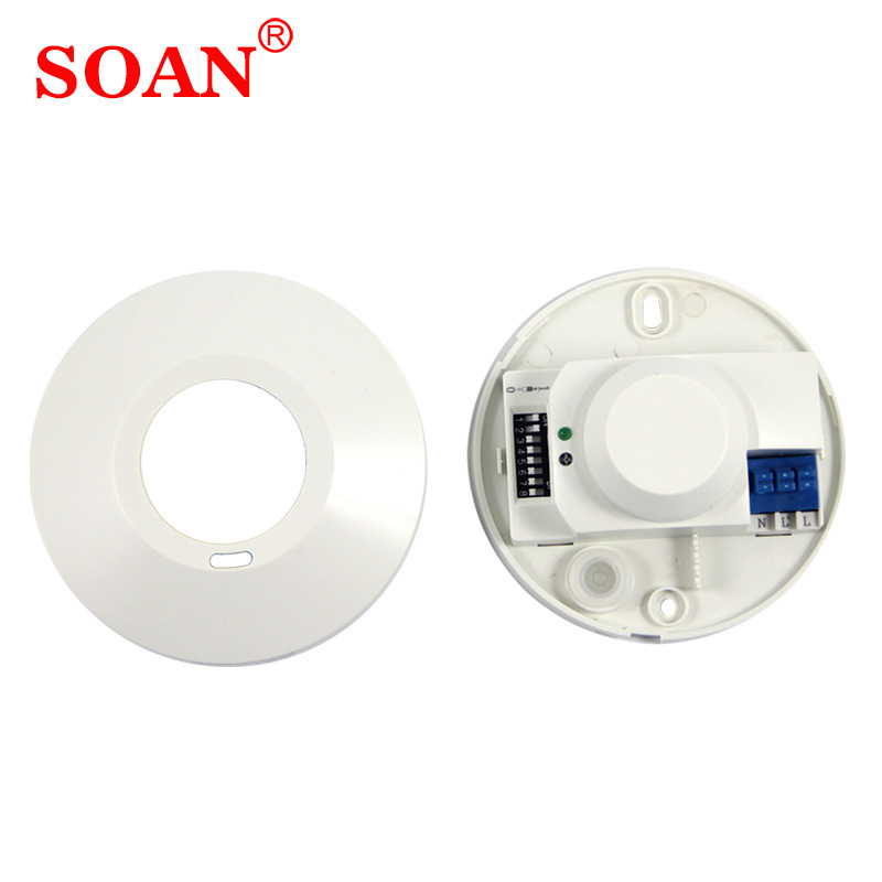 SOAN索安微波感应开关雷达感应器人体微波感应开关220V