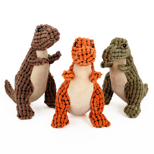 Huayuan Pet Products Dog Bite Toys Dog Sound Toys Pet Toys Plush Dinosaur Dog Toys Wholesale