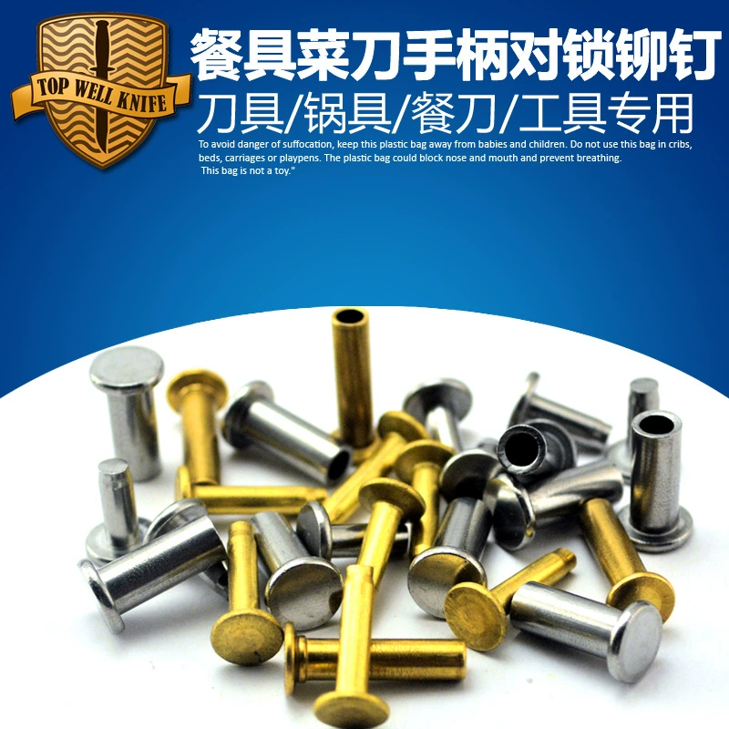 Ручка кухонного ножа Женская заклепка ручной работы зажим для кухонного ножа Ручка для фиксации заклепки DIY нож посуда ручка крепежные аксессуары