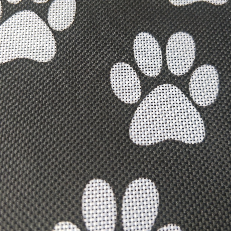 PVC贴膜600D狗脚印花牛津布手袋帐篷箱包面料牛津布
