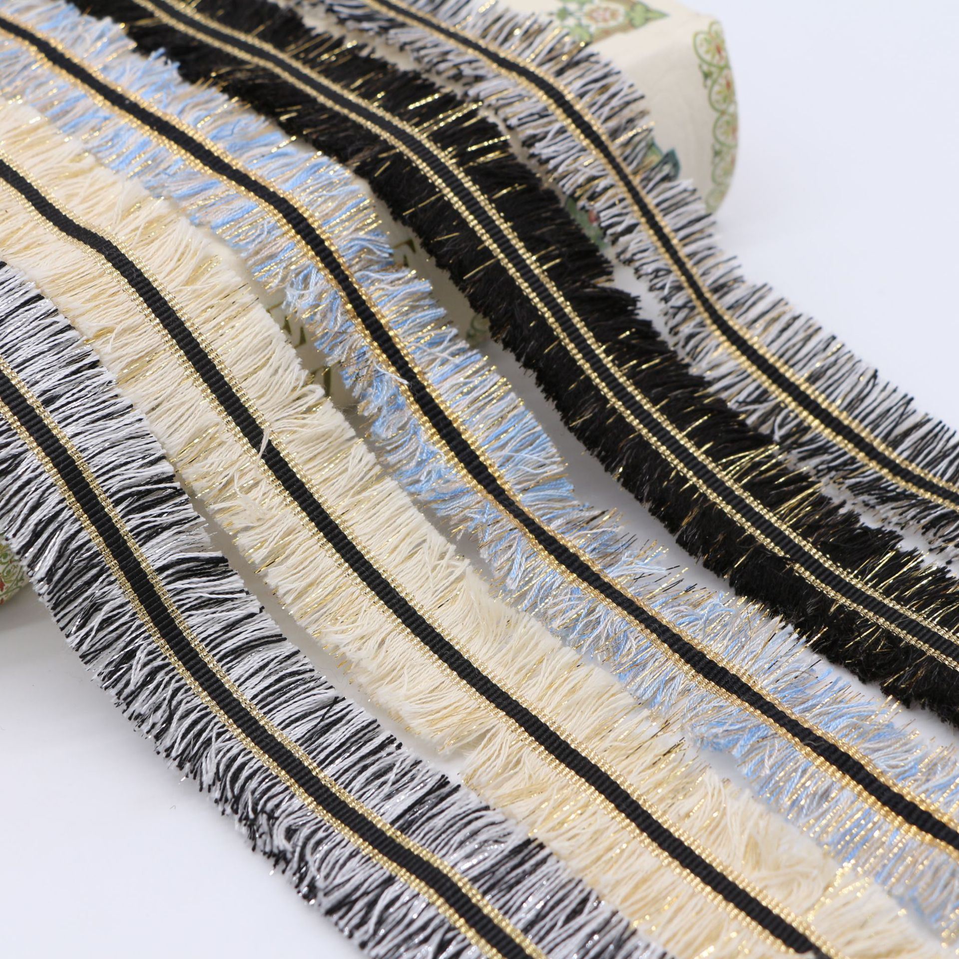 新款3cm现货韩国小香风织带服装鞋帽装饰DIY材料民族花边批发