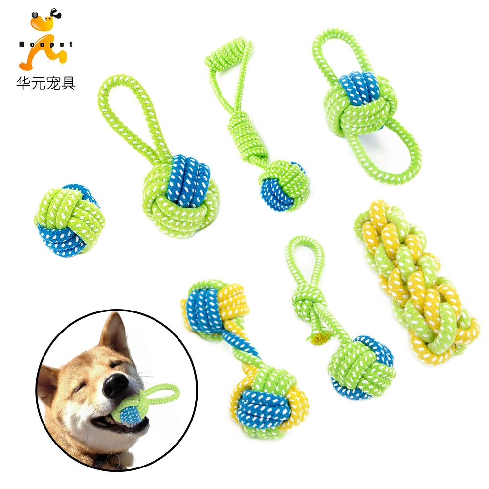 Собака укус собаки веревка домашнее животное Тедди Веревка Узел в наличии оптом игрушка мяч Веревка Узел игрушки для домашних животных Товары для домашних животных
