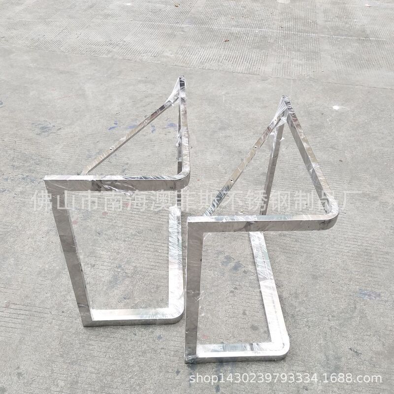 Stainless Steel Office Furniture New Office Desk Arc Corner Table Rack Rose Gold Tuhao Gold Table Feet Stainless Steel Office Furniture New Office Desk Arc Corner Table Rack Rose Gold Tuhao Gold Table Feet
