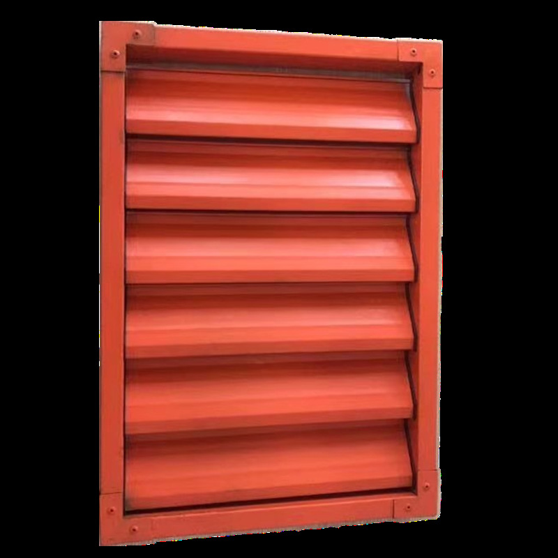 厂家销售锌钢百叶窗铝合金百叶窗空调外机罩防风防盗遮阳网