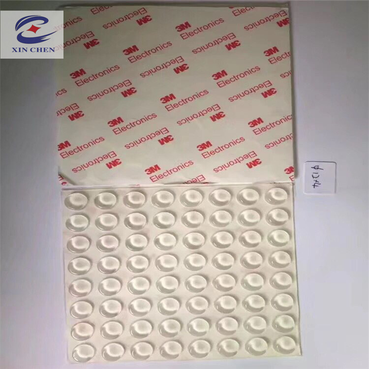 半球形硅胶垫 防撞硅胶粒 8*2硅胶垫 自粘透明半球型胶垫防撞粒