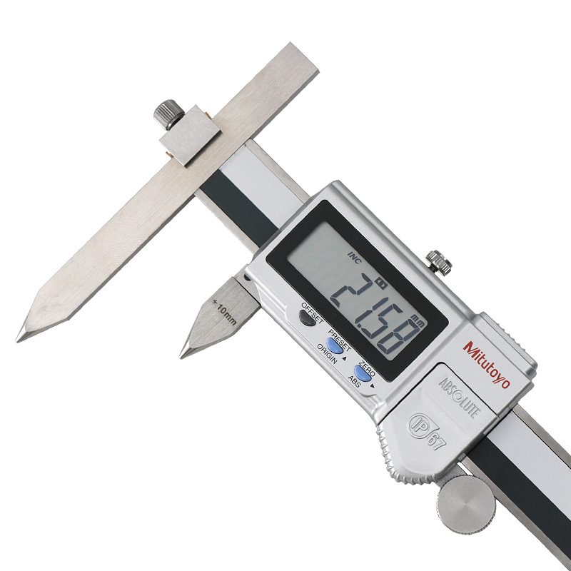 三丰数显卡尺573-606电子台阶测量卡尺10-210mm偏置线卡尺