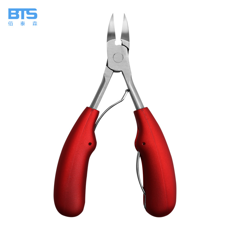 Fábrica de uñas ranura de acero inoxidable uñas tijeras traje único boca oblicua boca de águila punta uñas pedicura incrustado águila nariz alicates