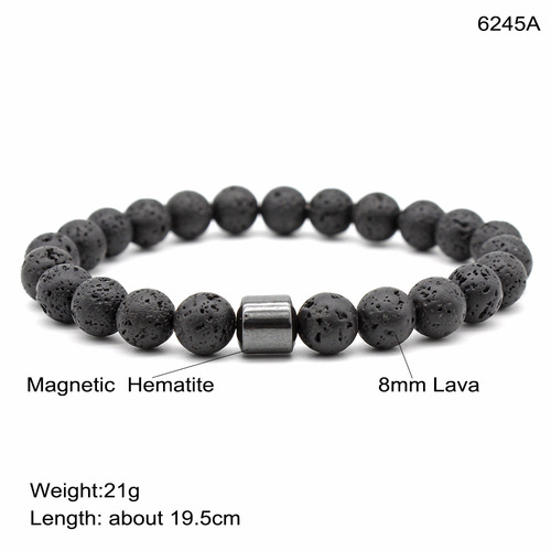 Best-selling obsidian tiger eye bead bracelet, stone bead bracelet with magnetic stone bracelet