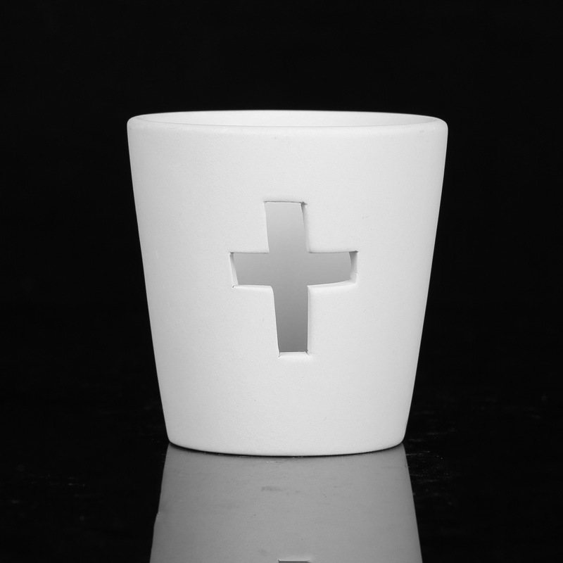 Cerámica DIY candelabro creativo acuarela infantil puzzle decoración simple hecha a mano fábrica mayorista