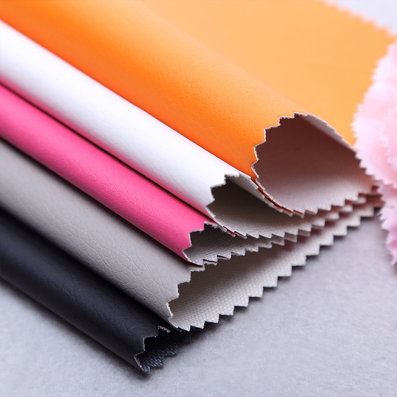 pu皮革面料DE-90纹哑面0.65mm布底荔枝纹箱包首饰盒电子包装皮带